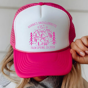 Casquette Cabine de camping de fête de Bachelorette personna