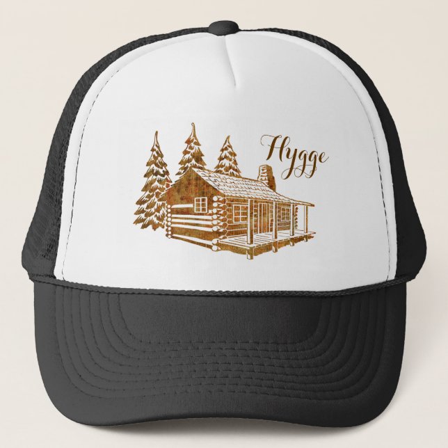 Casquette Cabine de rondin confortable - Hygge ou votre (Devant)