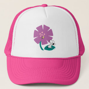 Casquette cacahuètes   Illustration de la nature Fleur pourp