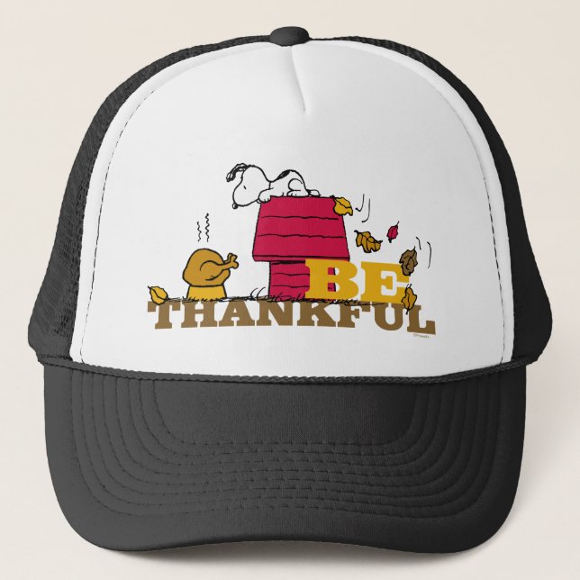 Casquette cacahuètes | Snoopy Be Thankful (Devant)