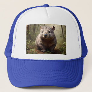 Casquette "Caché dans le bush : un wombat australien dans la