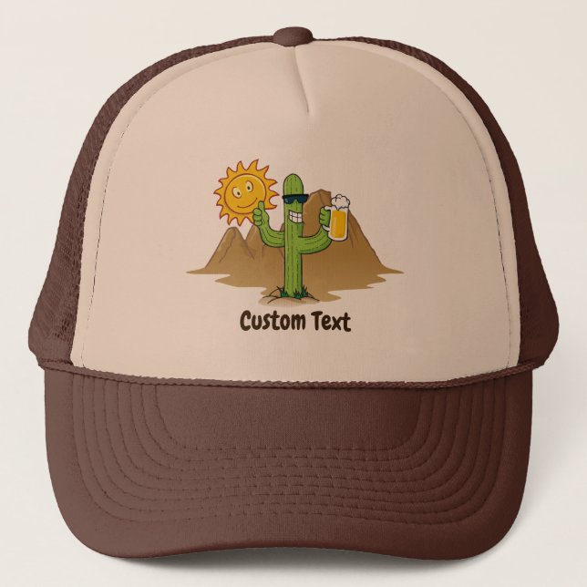 Casquette Cactus avec bière (Devant)