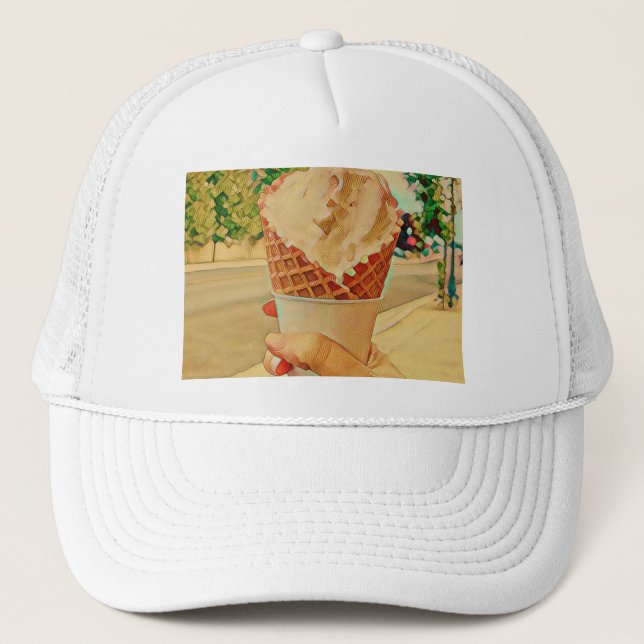 Casquette Cadeau amoureux de crème glacée (Devant)
