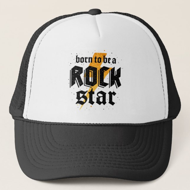 Casquette cadeau d'anniversaire rock star (Devant)