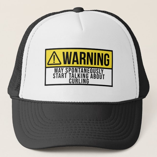 Casquette Cadeau de curling - Curler Dit Drôle (Devant)