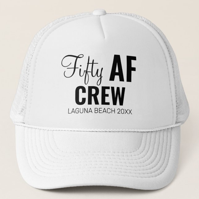 Casquette Cadeau de groupe pour l'équipe Fifty AF pour fête  (Devant)