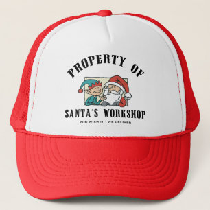 Casquette Cadeau de l'atelier de Père Noël de propriété
