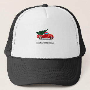 Casquette Cadeau de Noël Camion Rouge pour vacances de Noël