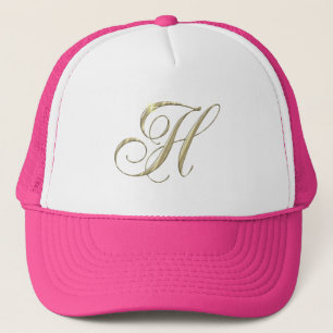 Casquette Cadeau d'initiale de monogramme de la lettre H