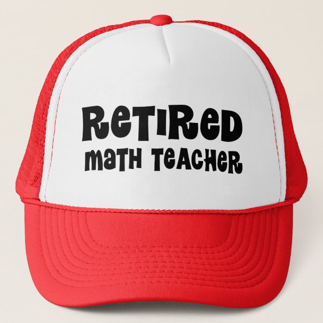 Casquette Cadeau retiré de professeur de maths (Devant)