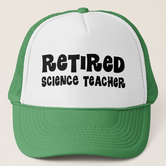 Casquette Cadeau retiré de professeur de Sciences (Devant)
