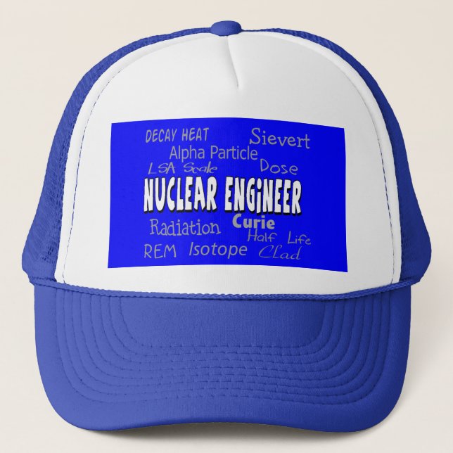 Casquette Cadeaux de terminologie de l'ingénieur nucléaire (Devant)