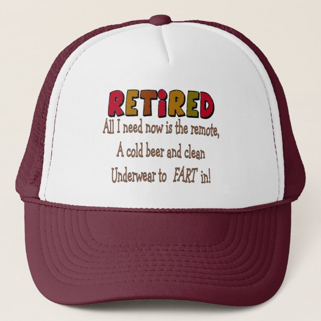 Casquette Cadeaux drôles "bière froide, extérieur, pet " de (Devant)