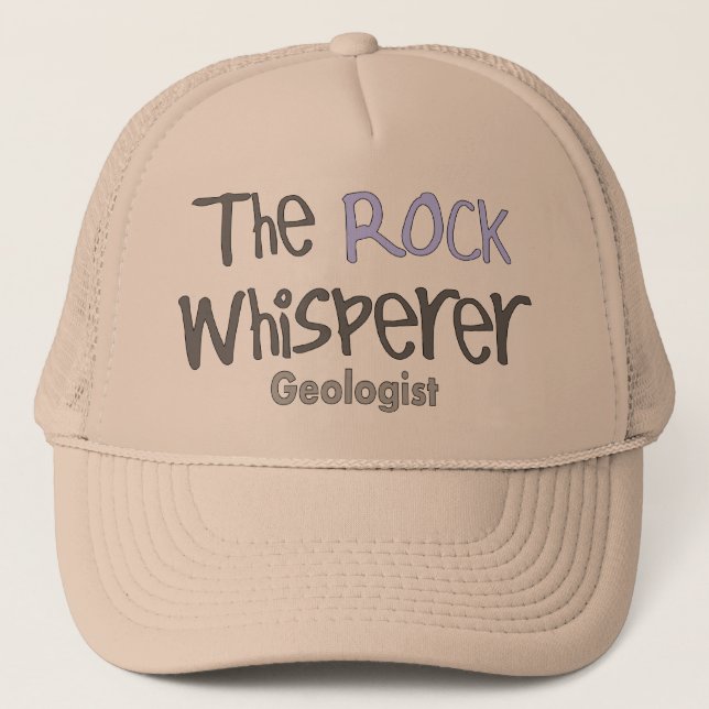 Casquette Cadeaux drôles de géologue "casquette du Whisperer (Devant)