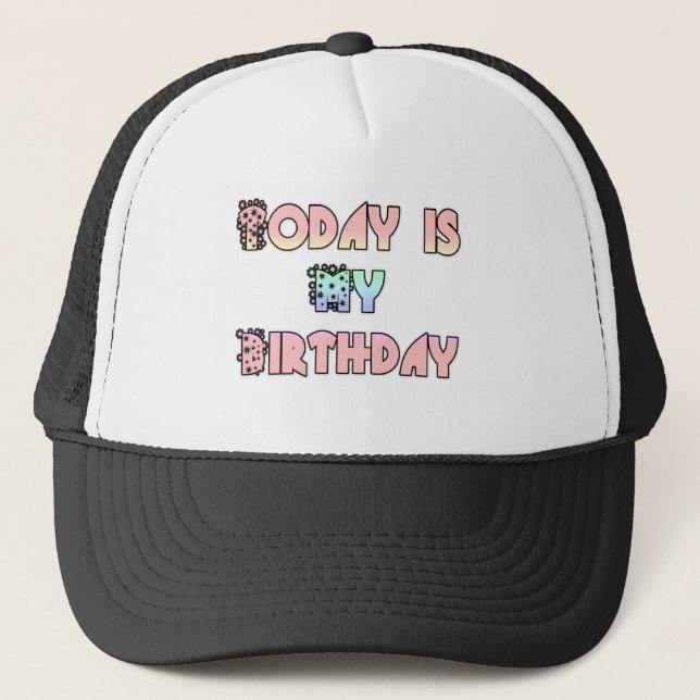 Casquette Cadeaux Hakuna Matata Aujourd'hui est mon annivers (Devant)