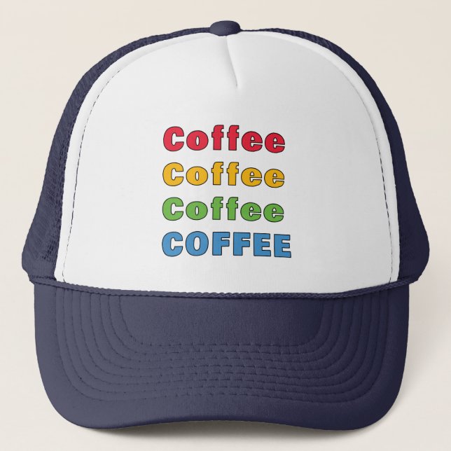 Casquette Café café café café (Devant)