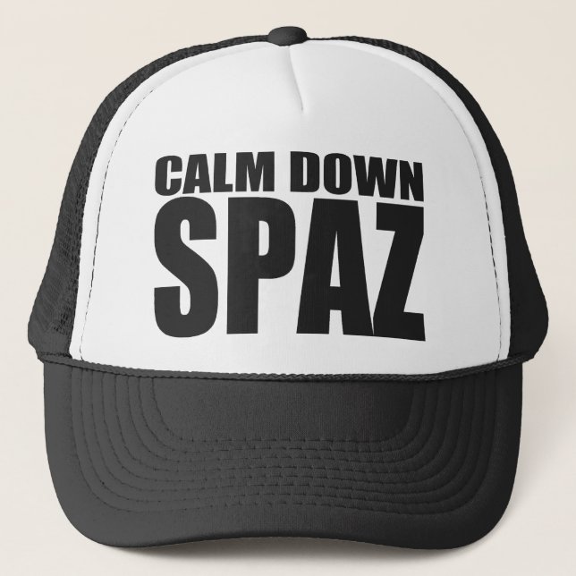 Casquette CALMEZ VERS LE BAS la rupture de SPAZ de retour (Devant)