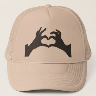 Casquette Calot signe de la main du cœur d'amour 