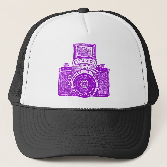 Casquette Caméra est-allemande - violet (Devant)