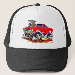 Casquette Camion 1971-72 de monstre 4x4 rouge d'EL Camino