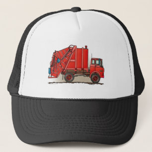 Casquette Camion à ordures rouge