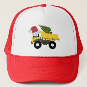 Casquette Camion de construction de Noël