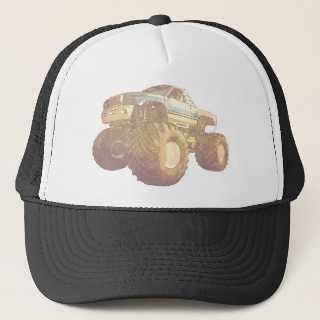 Casquette Camion de monstre pâle (Devant)