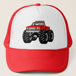 CASQUETTE CAMION DE MONSTRE ROUGE