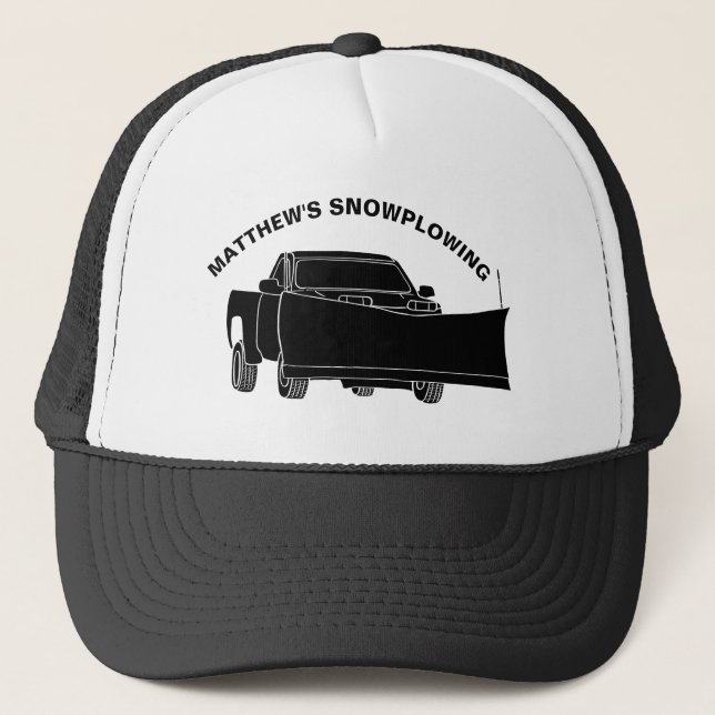 Casquette Camion de ramassage à neige avec chaudière à neige (Devant)