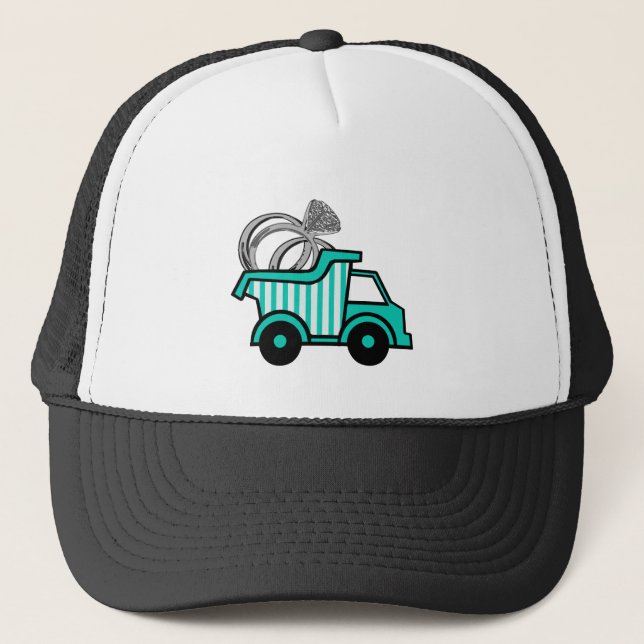 Casquette Camion de vidange de porte-anneau (Devant)