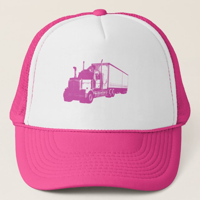 Casquette Camion rose (Devant)