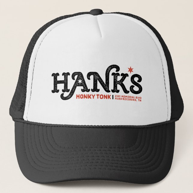 Casquette Camionneur noir de Tonk du Honky de Hank (Devant)