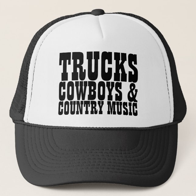 Casquette Camions Cowboys Country Music (Devant)