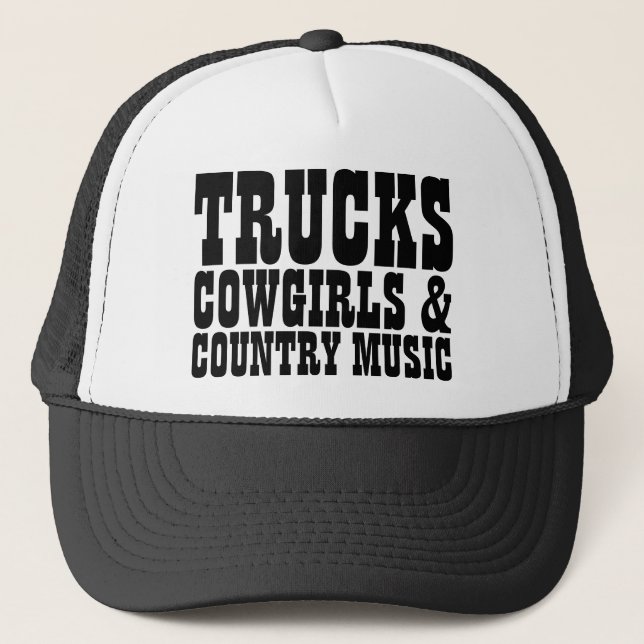 Casquette Camions Cowgirls Country Music (Devant)
