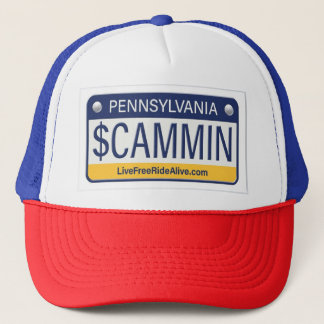 Casquette $cammin-licate plate trucker hat