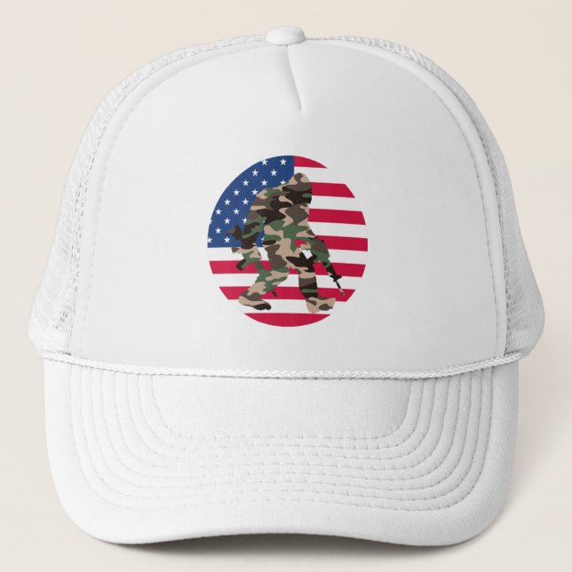 Casquette Camo Bigfoot Sasquatch (Devant)