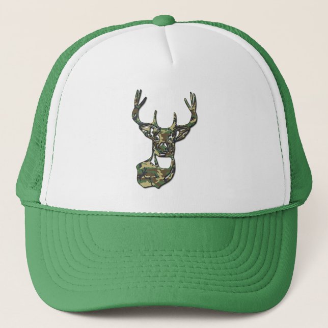 Casquette Camo - Queue blanche Buck Deer (Devant)