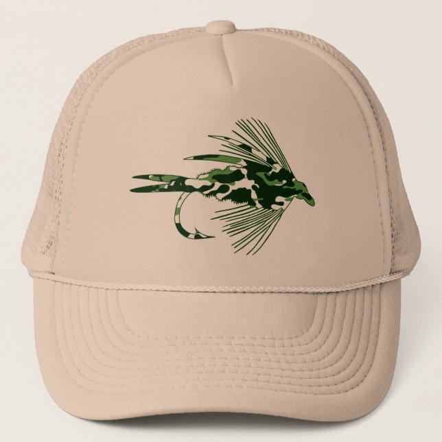 CASQUETTE CAMO VERTS PILOTENT L'ATTRAIT DE PÊCHE (Devant)