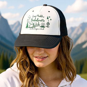 Casquette Camp Bachelorette Camping Main Drag Écriture verte