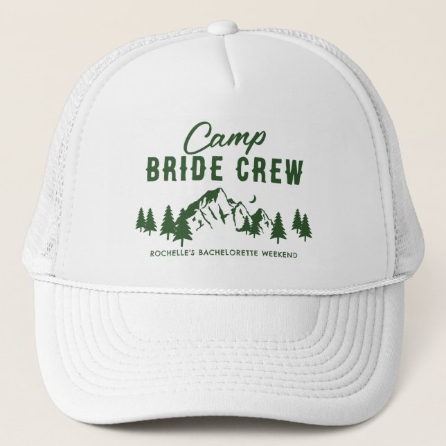 Casquette Camp Bachelorette I Do Bride Crew (Devant)