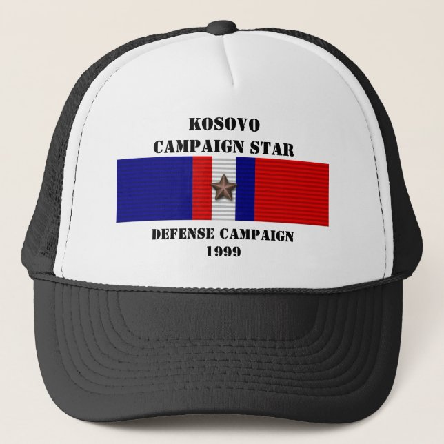 CASQUETTE CAMPAGNE DE DÉFENSE DU KOSOVO (Devant)