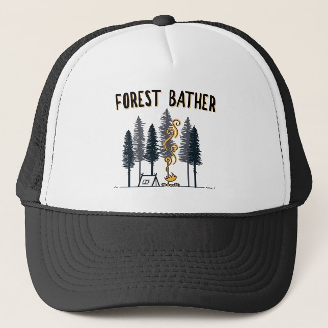 Casquette Camping de Béton forestier (Devant)
