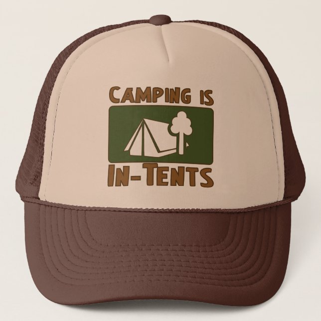 Casquette Camping en tente (Devant)