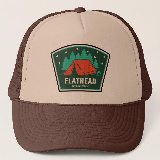 Casquette Camping Forêt Nationale Flathead (Devant)