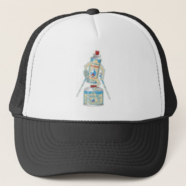 Casquette Camping gaz caniseurs drôle randonnée (Devant)