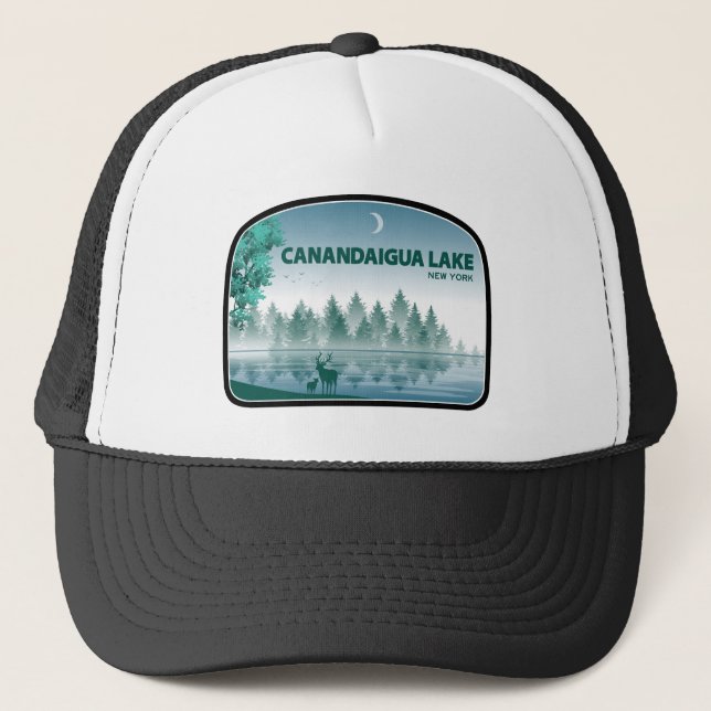 Casquette Canandaigua Lake New York Deer (Devant)