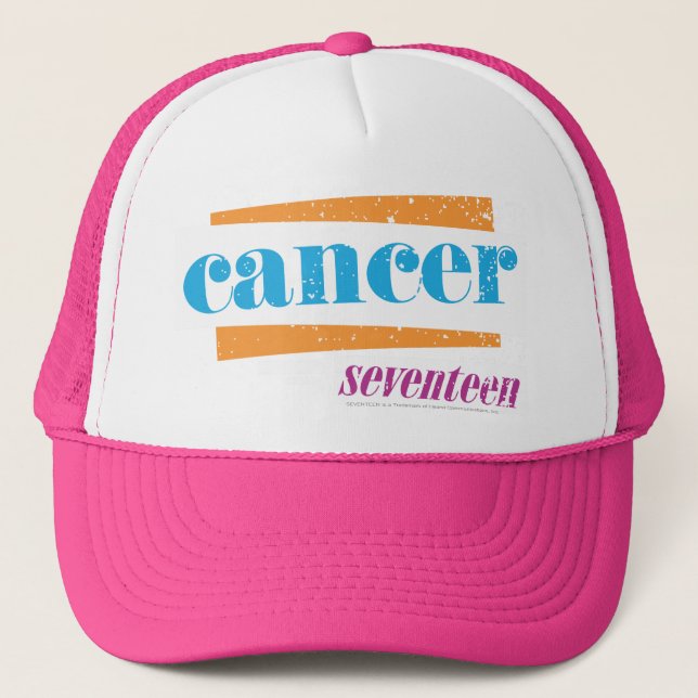 Casquette Cancer Aqua (Devant)