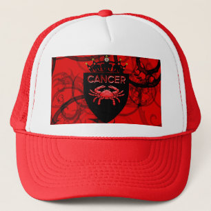 Casquette Cancer Bouclier zodiaque avec couronne Chapeau