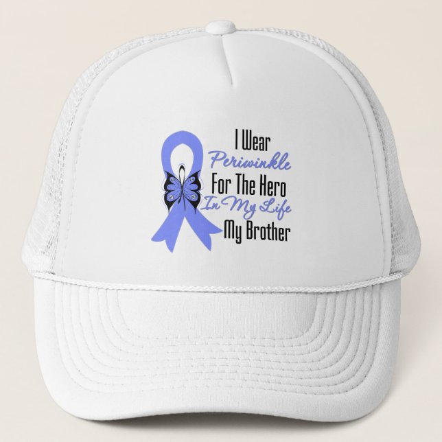 Casquette Cancer de l'oesophage Ruban Hero Mon frère (Devant)