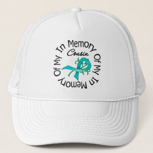 Casquette Cancer de l'ovaire en mémoire de mon cousin